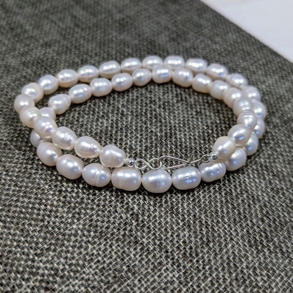 REAL - 9-10mm Baroque Pearl Necklace - Picture 5 of 11